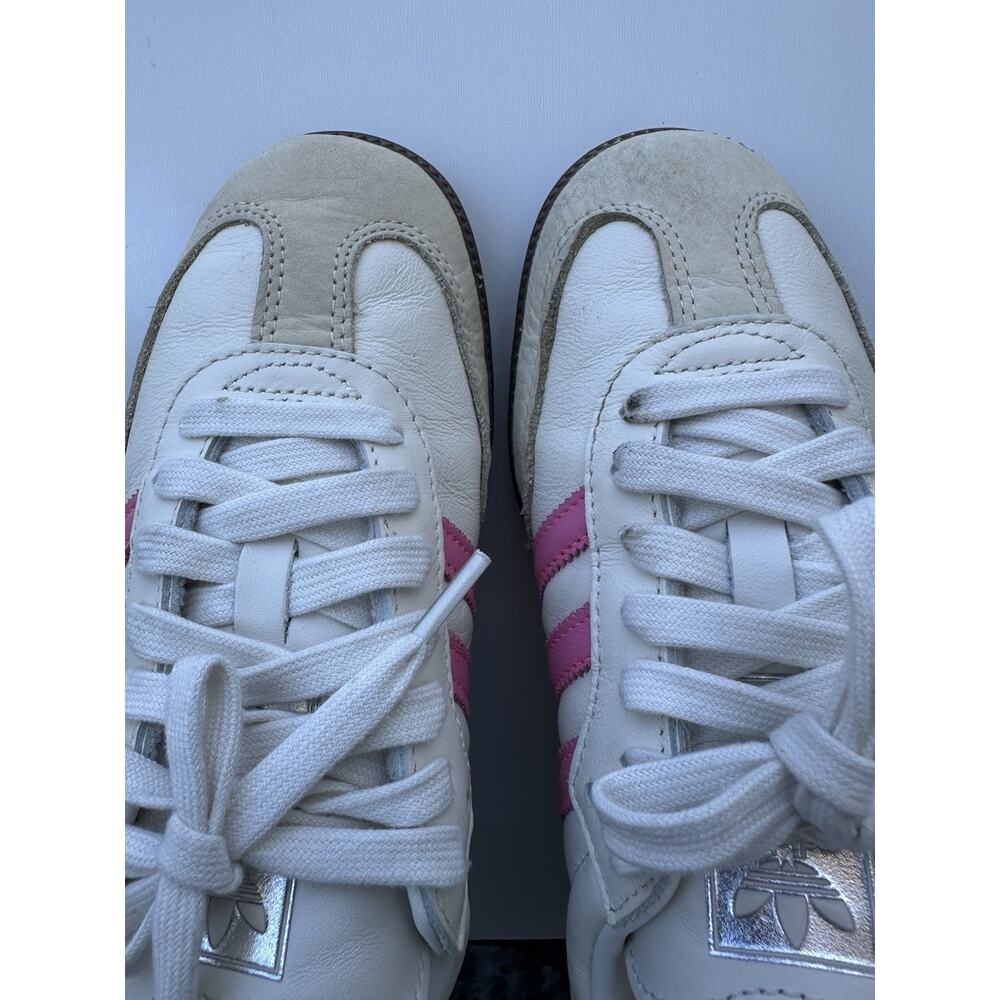 adidas Samba OG Women’s 5.5 White/Lucid Pink IG1962, Gum Sole - Picture 8 of 13